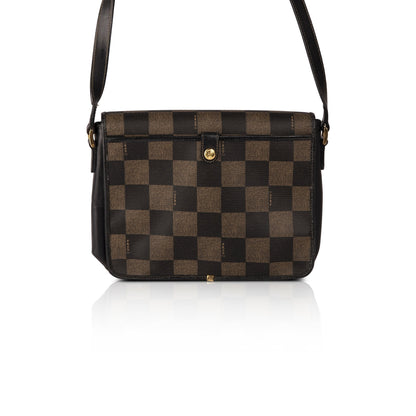 Fendi Vintage Checkered Crossbody Bag