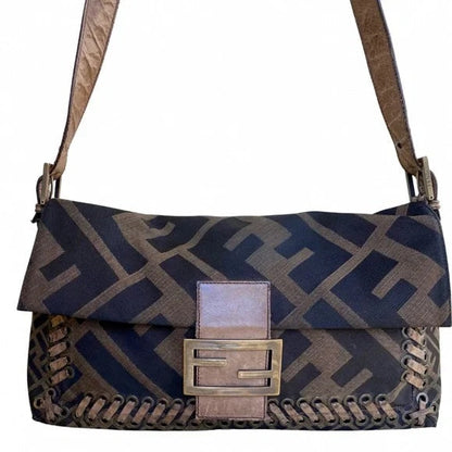 FENDI VINTAGE MAXI BAGUETTE SHOULDER BAG