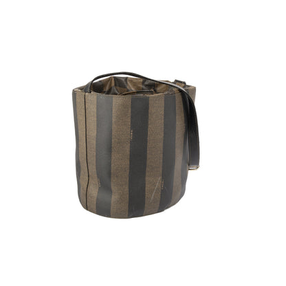 Fendi Vintage Pequin Bucket Bag
