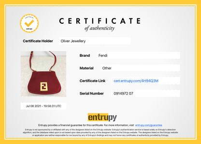 Fendi Vintage Suede Crossbody Bag