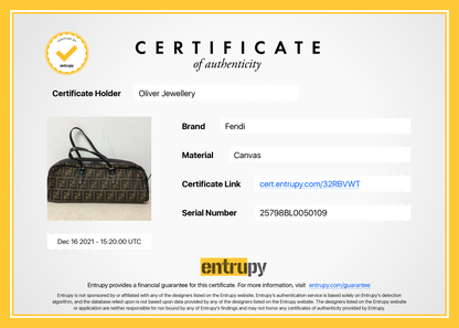 Fendi Vintage Zucca Bowler Bag