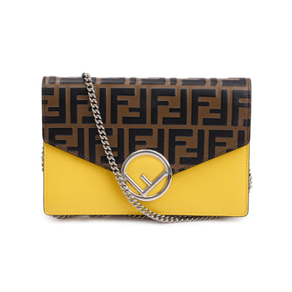 Fendi Vitello Cruise F is Fendi FF 1974 Medium Enveope Wallet on Chain