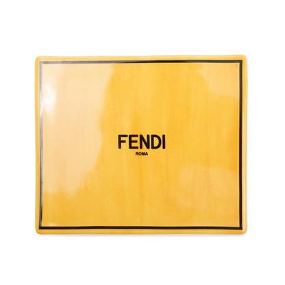 Fendi Yellow Ceramic Covered Box