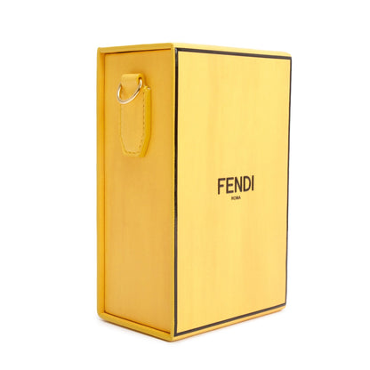 Fendi Yellow Vitello Leather Vertical Box Shoulder Bag