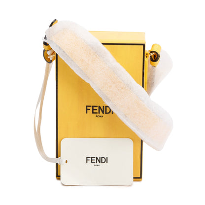 Fendi Yellow Vitello Leather Vertical Box Shoulder Bag