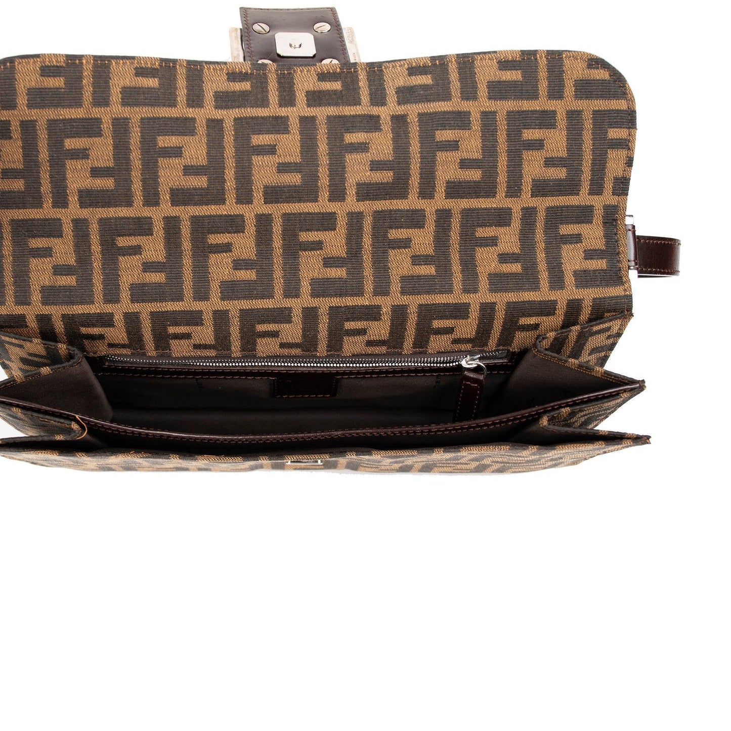 Fendi Zucca Baguette Shoulder Bag