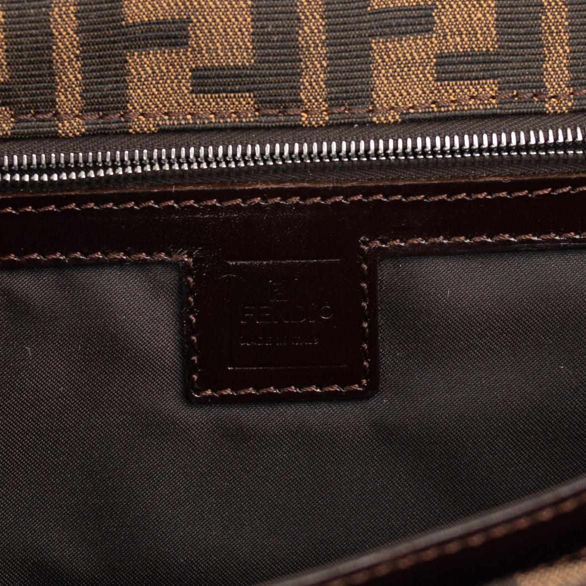 Fendi Zucca Baguette Shoulder Bag