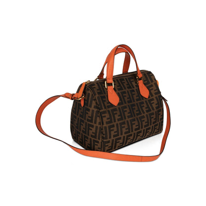 Fendi Zucca Boston Bag