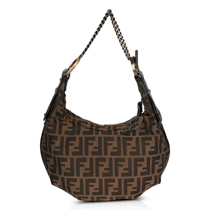 Fendi Zucca Chef Chain Small Hobo Bag