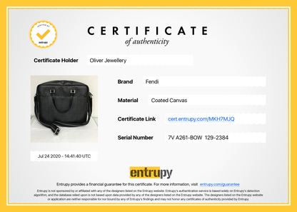 Fendi Zucca Coated Canvas Briefcase