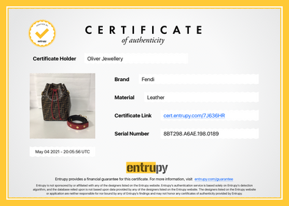 Fendi Zucca Mon Tressor Bucket Bag