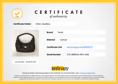 Fendi Zucca Spy Hobo