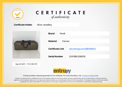 Fendi Zucchino Bowler Bag