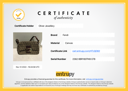 Fendi Zucchino Mini Mama Baguette Bag