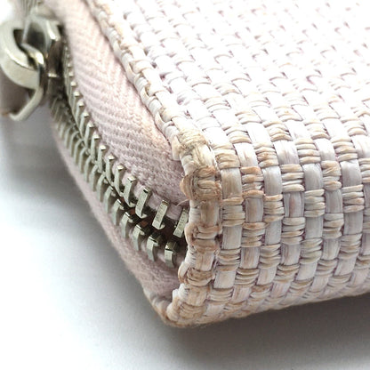 CHANEL Long Wallet Purse Tweed, Leather Pink type Cruise line Deauville