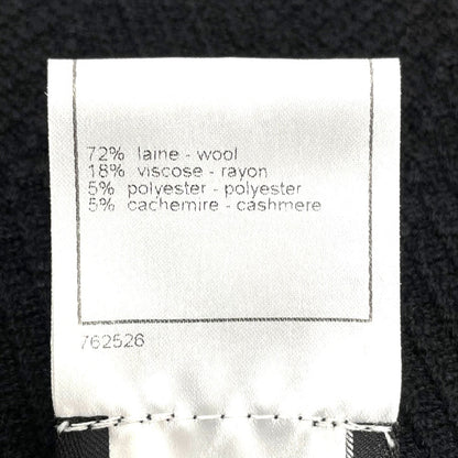 CHANEL setup P29091K00191 Wool, Rayon, Cashmere / Polyester black 06A Glitter knit flare skirt Women 38/34