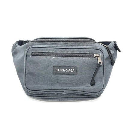 BALENCIAGA Waist bag 482389 Nylon Gray type Waist pouch Explorer unisex(Unisex)