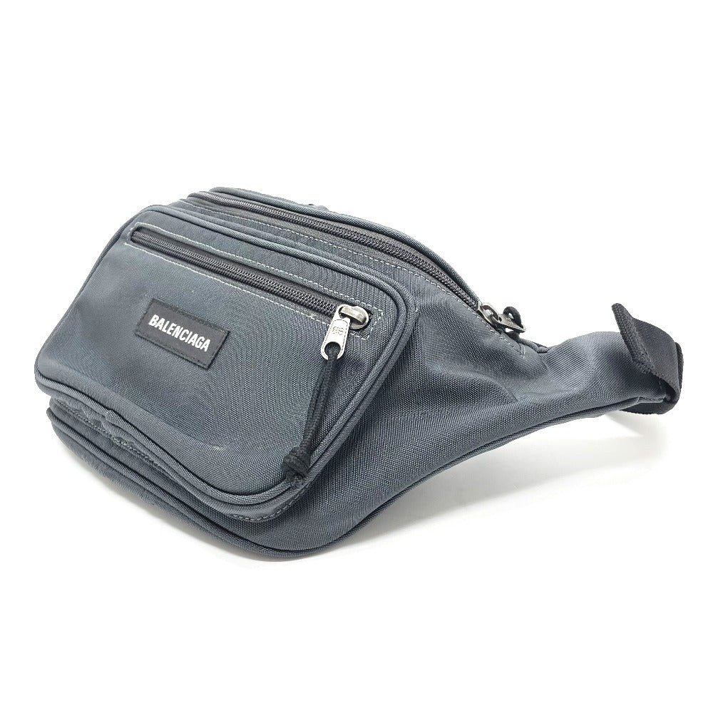BALENCIAGA Waist bag 482389 Nylon Gray type Waist pouch Explorer unisex(Unisex)