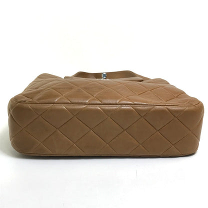 CHANEL Handbag lambskin Brown Matrasse CC COCO Mark