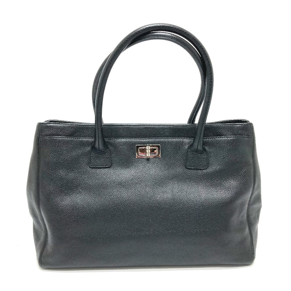 CHANEL Tote Bag A29292 leather black Executive Handbag Women