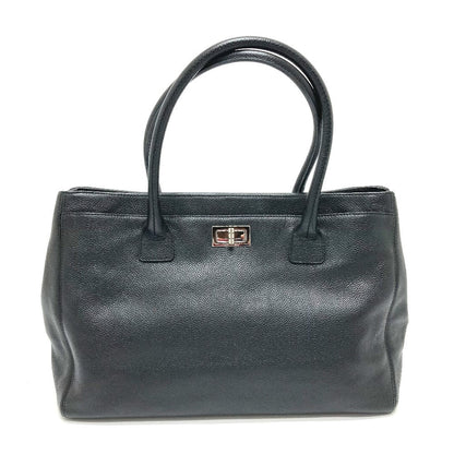 CHANEL Tote Bag A29292 leather black Executive Handbag Women