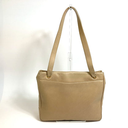 CHANEL Tote Bag lambskin beige Bag Shoulder Bag CC COCO Mark logo Studs Women