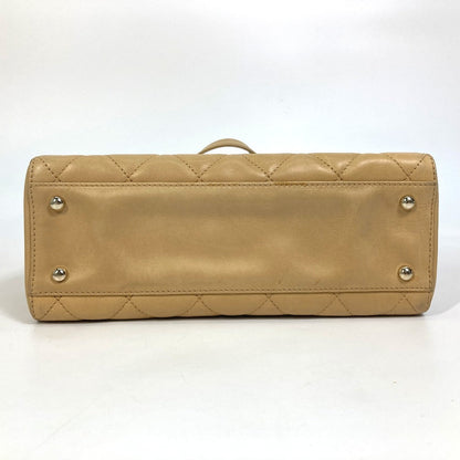 CHANEL Handbag Calfskin beige Matrasse Tote Bag