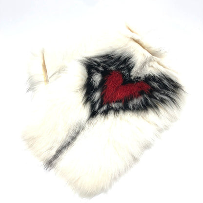 Dior Scarf 86FUR250I820 Nylon White / red / black heart scarf Women