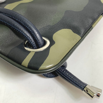 DIOR HOMME Backpack leather green Camouflage camouflage Backpack mens