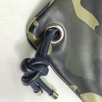 DIOR HOMME Backpack leather green Camouflage camouflage Backpack mens