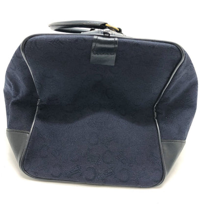 CELINE Boston Duffel bag Canvas / leather Navy C Macadam Carriage vintage Women