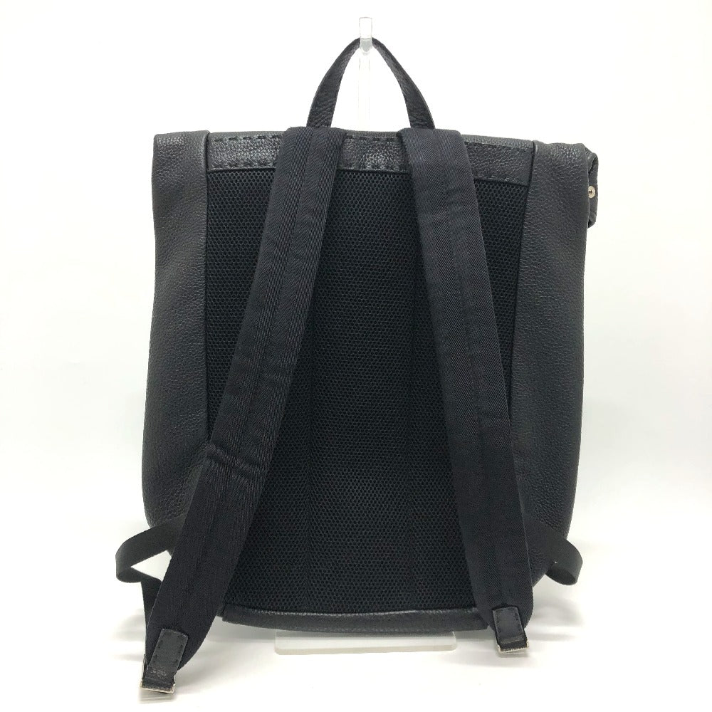 FENDI Backpack 7VZ011 leather black Backpack mens