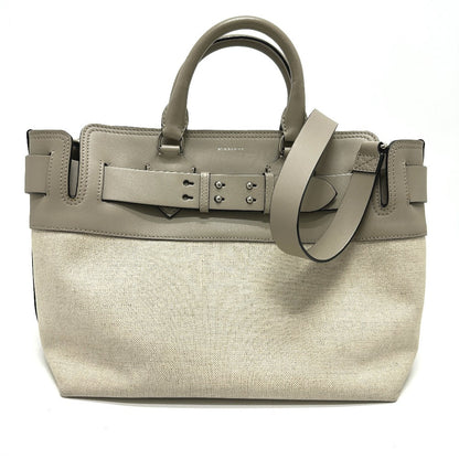 BURBERRY Handbag 4076673 Canvas / leather beige Belt bag medium Women