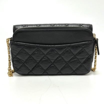 CHANEL Shoulder Bag AP2215 Calfskin black 2.55 Mademoiselle Matrasse Chain wallet