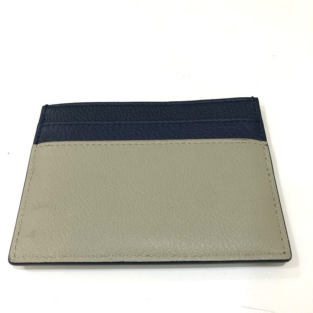 DIOR HOMME Card Case 06-BO-0115 leather Navy CD logo Business Card Holder Pass Case mens