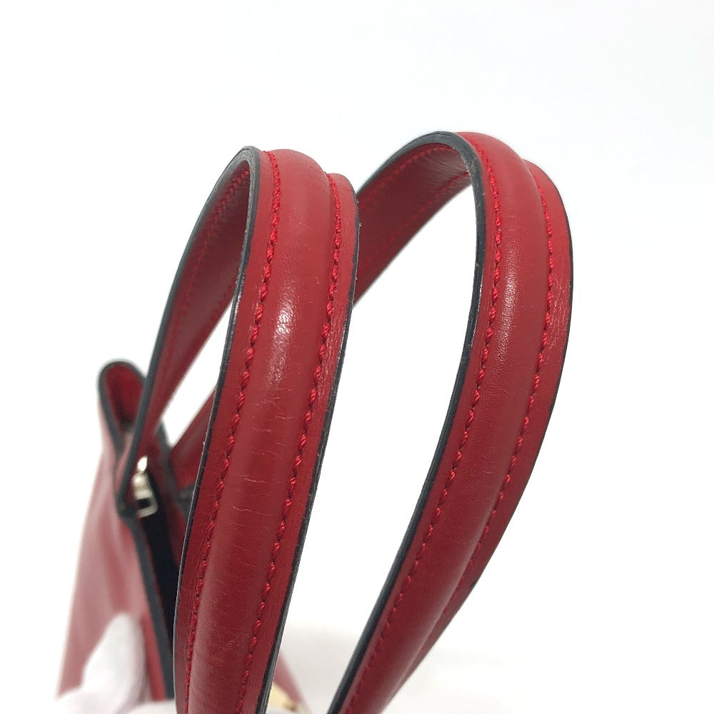 CELINE Handbag leather Red Mini tote Women