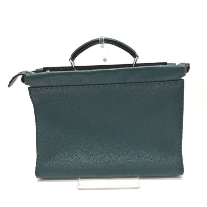 FENDI Business bag 7VA406 leather Blue type Selleria Monster Iconic Peek-a-boo fit unisex(Unisex)