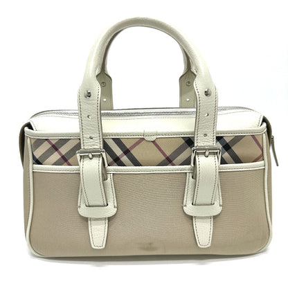 BURBERRY Handbag Nylon beige check Mini Boston Duffel bag Women