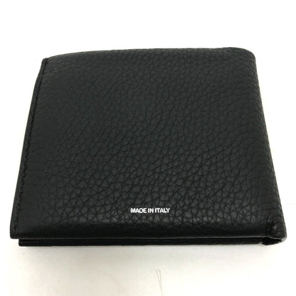 BURBERRY Folded wallet 8043377 leather black logo Wallet mens