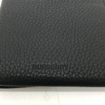 BURBERRY Folded wallet 8043377 leather black logo Wallet mens