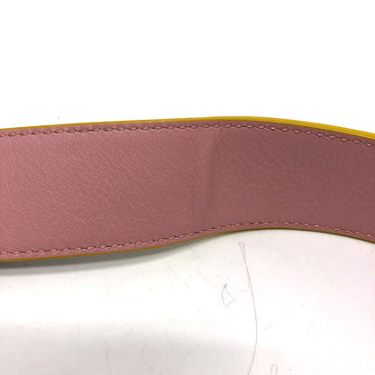 FENDI Shoulder strap leather Gray / pink Strap only Strap you