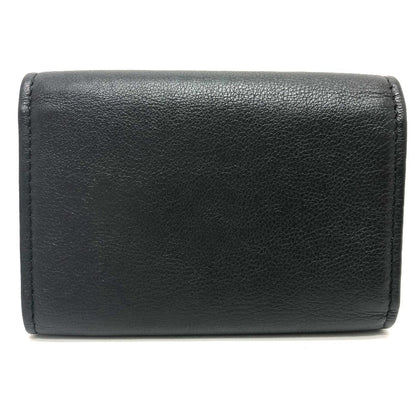 CHANEL Key case Key holder  leather black COCO Mark 4 stations with key ring Women