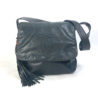 CHANEL Shoulder Bag lambskin black Shoulder CC COCO Mark Women