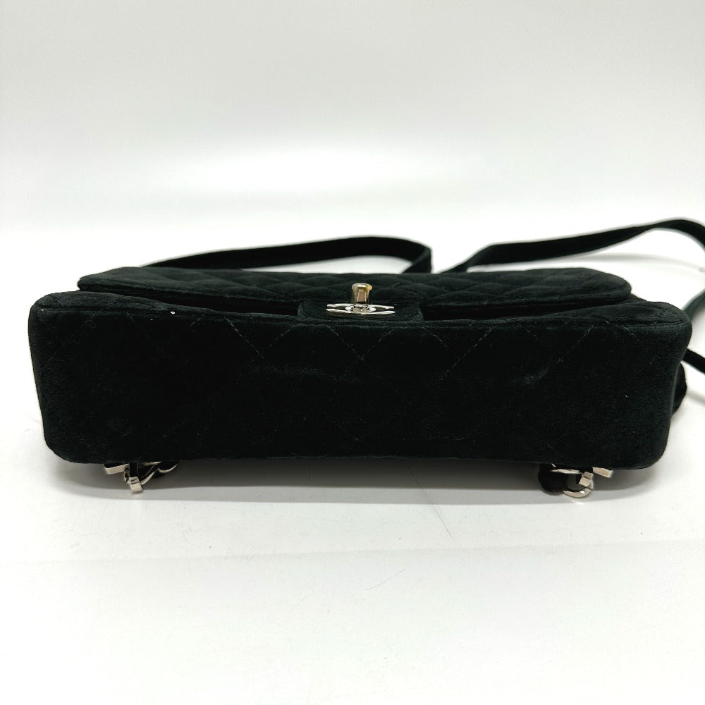 CHANEL Backpack Velor black Matrasse Backpack