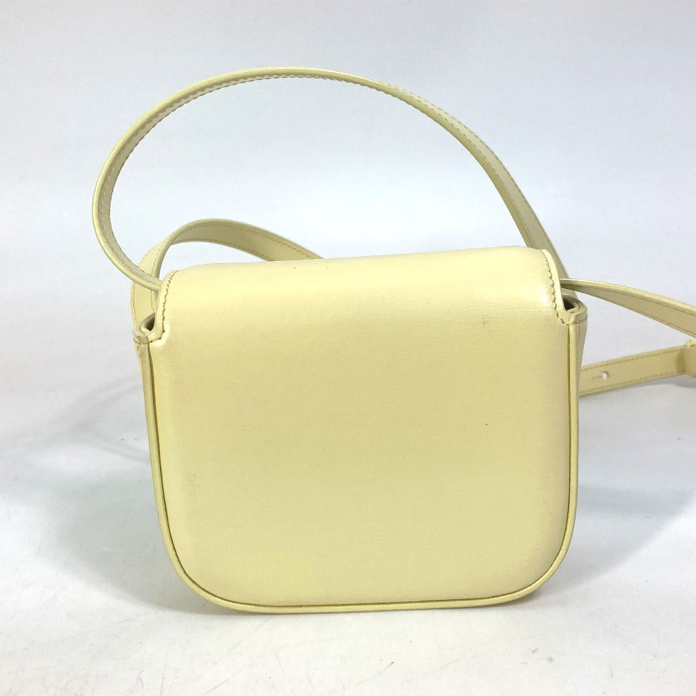CELINE Shoulder Bag 10I513DPV.11OY leather yellow Shiny calfskin mini triomphe Women