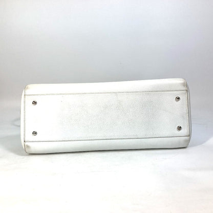 CHANEL Handbag A69931 Caviar skin white CC COCO Mark neo executive large
