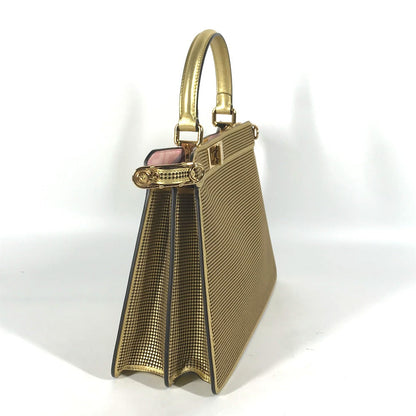 FENDI Handbag 8BN321 leather gold Versace VERSACE collaboration FENDACE Peekaboo Medium ISEEU Medium