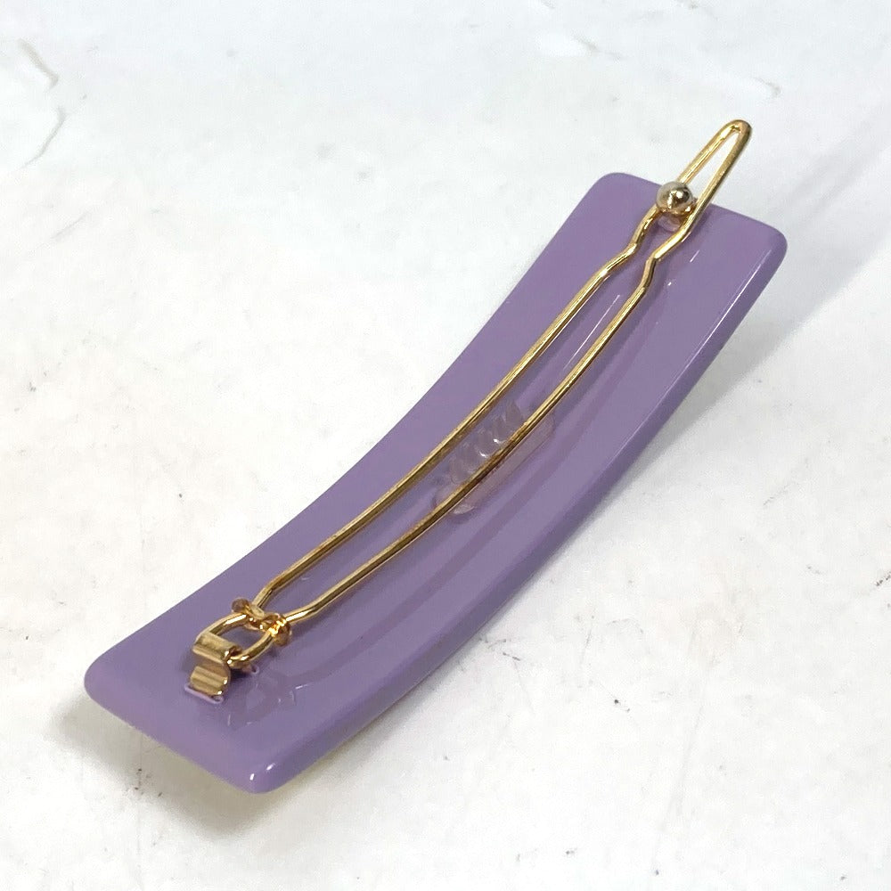 FENDI Valletta JFP402 acetate purple hairpin FF hair clip logo Kids