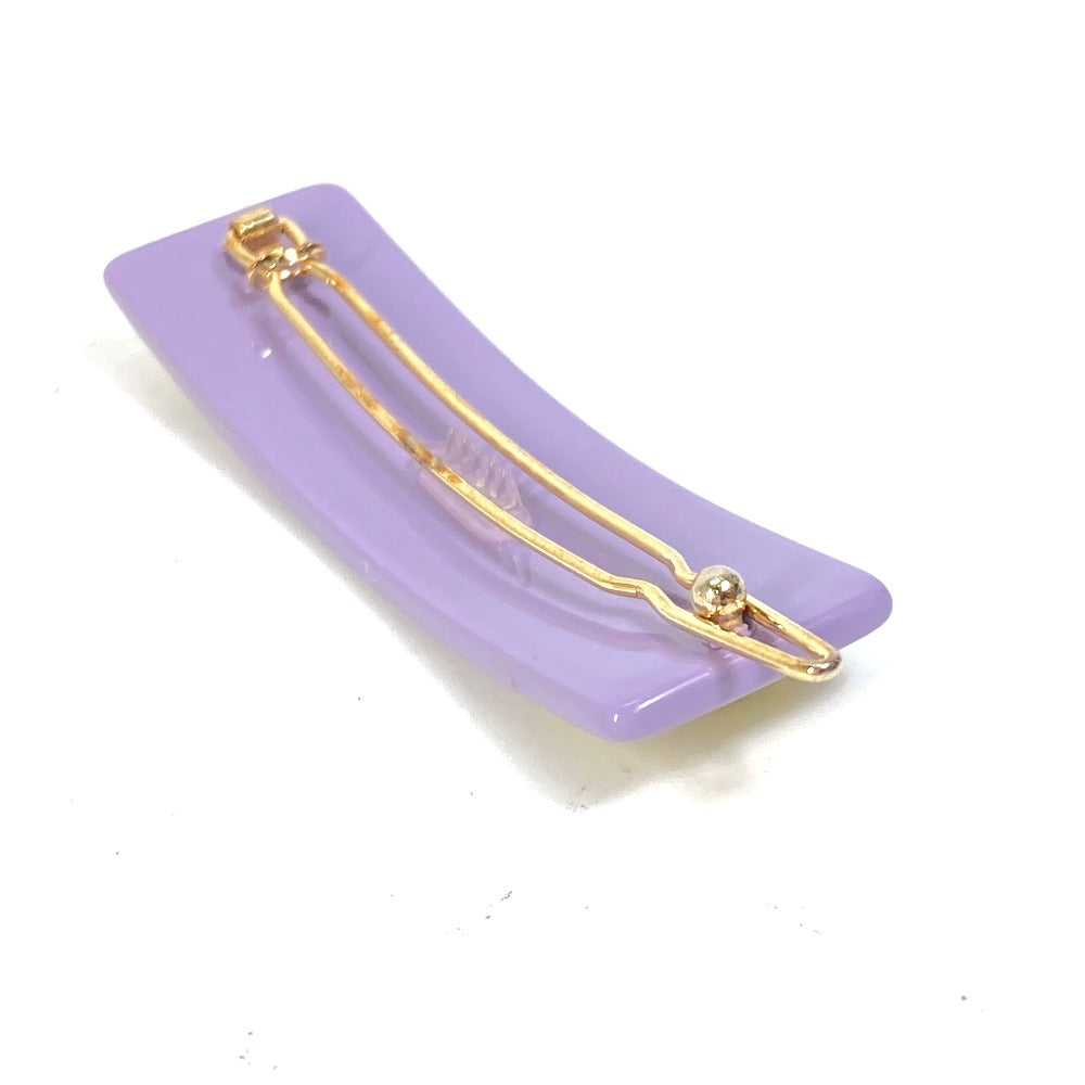 FENDI Valletta JFP402 acetate purple hairpin FF hair clip logo Kids