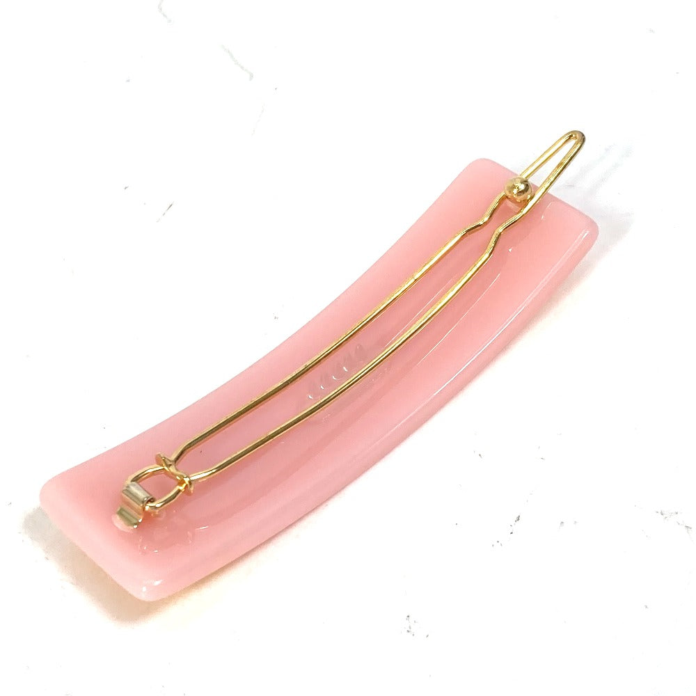 FENDI Valletta JFP402 acetate pink hairpin FF hair clip logo Kids